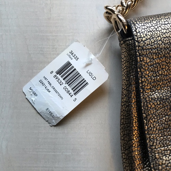 SOLD|Coach Gold Crosstown Leather Purse Bag Small - Picture 5 of 11